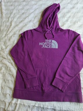 The North Face Purple Logo Pullover Hoodie